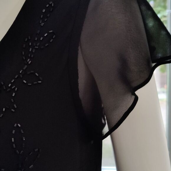 Beaded Handkerchief Dress  - Picture 4 of 7